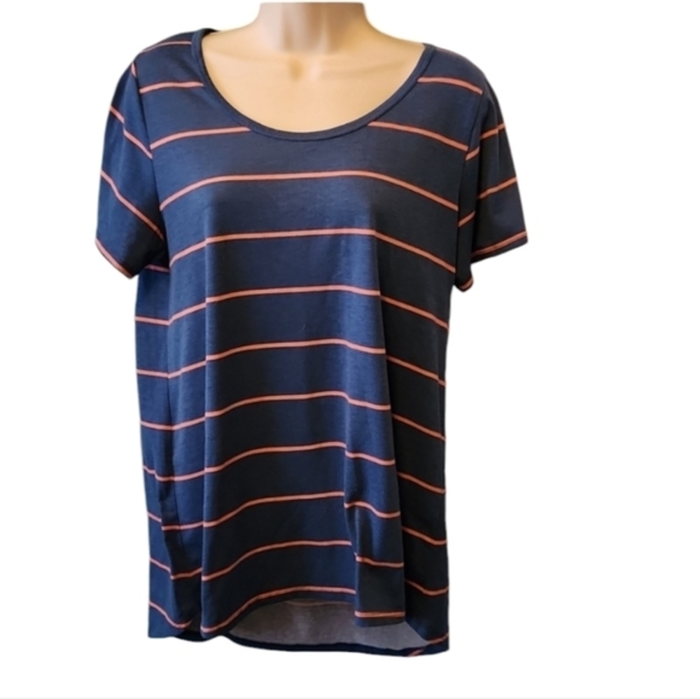 LuLaRoe Womens Short-sleeve Striped T-shirt‎